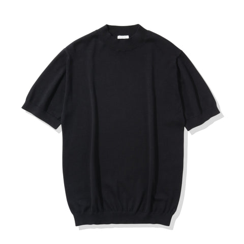 スビンプラチナムモックネックニットブラックの商品画像