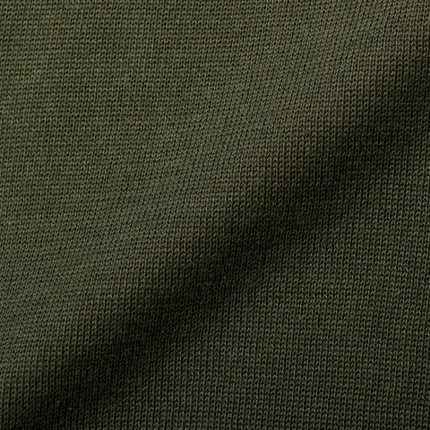 Mock Neck Knit T-shirt Color: Olive