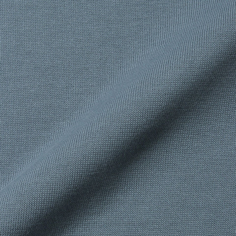 Mock Neck Knit T-shirt Color: Slate Blue