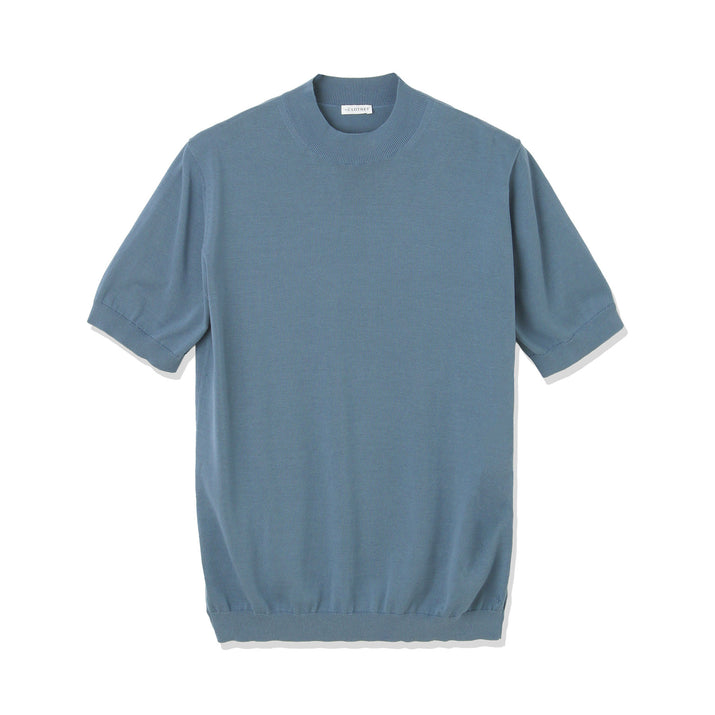 スビンプラチナムモックネックニットTシャツの商品画像5