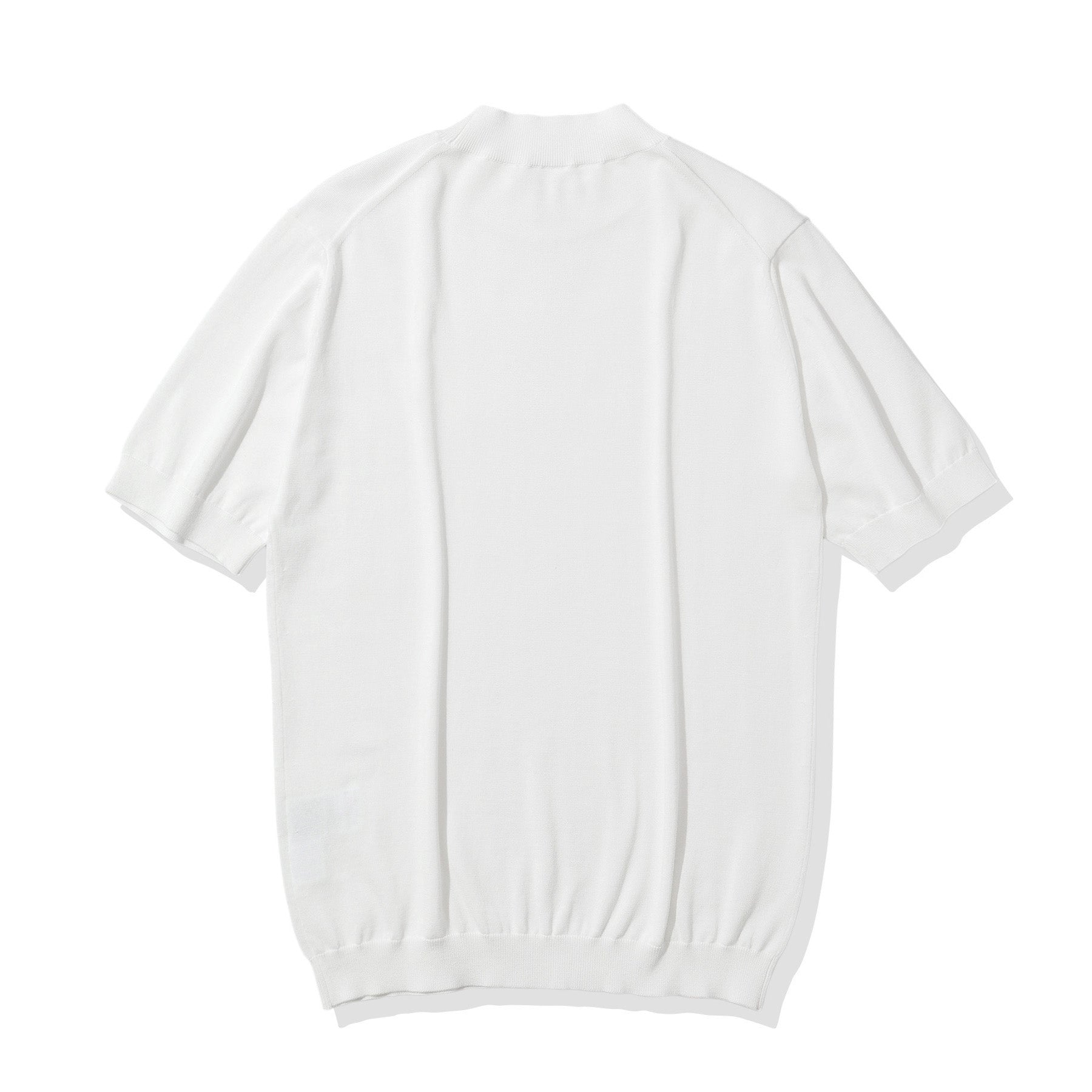 スビンプラチナム モックネックニットTシャツ ホワイト | ＋CLOTHET ONLINE
