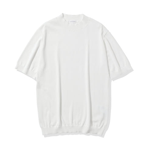 スビンプラチナムモックネックニットホワイトの商品画像