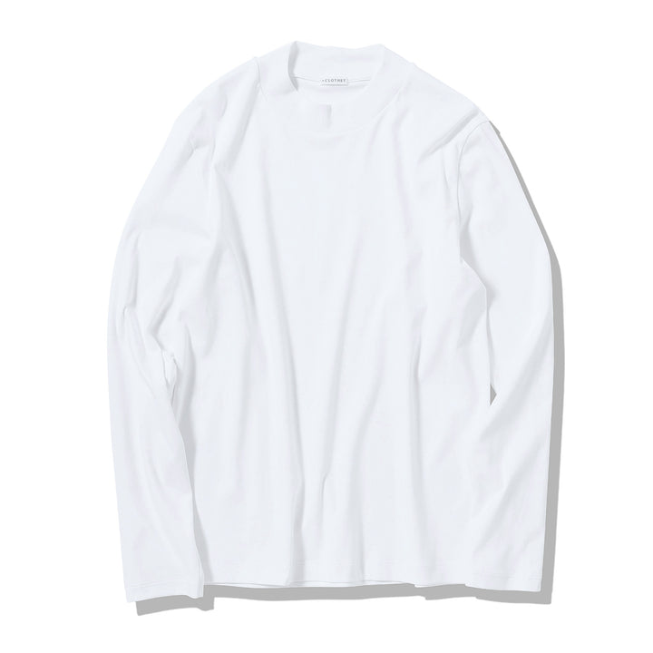 【受注終了】【カスタムオーダー】Tailored Mock Neck T-shirt color: White