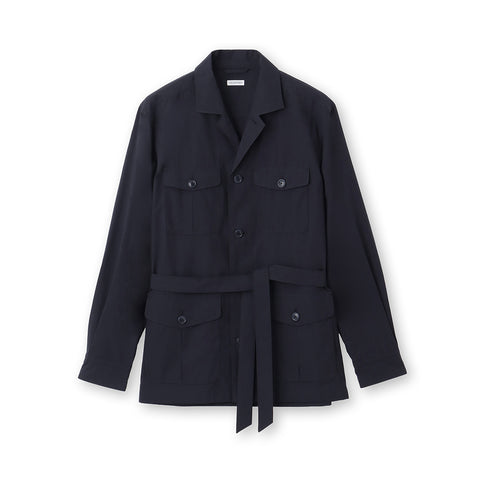 Natural Typewriter Safari Jacket color: Navy