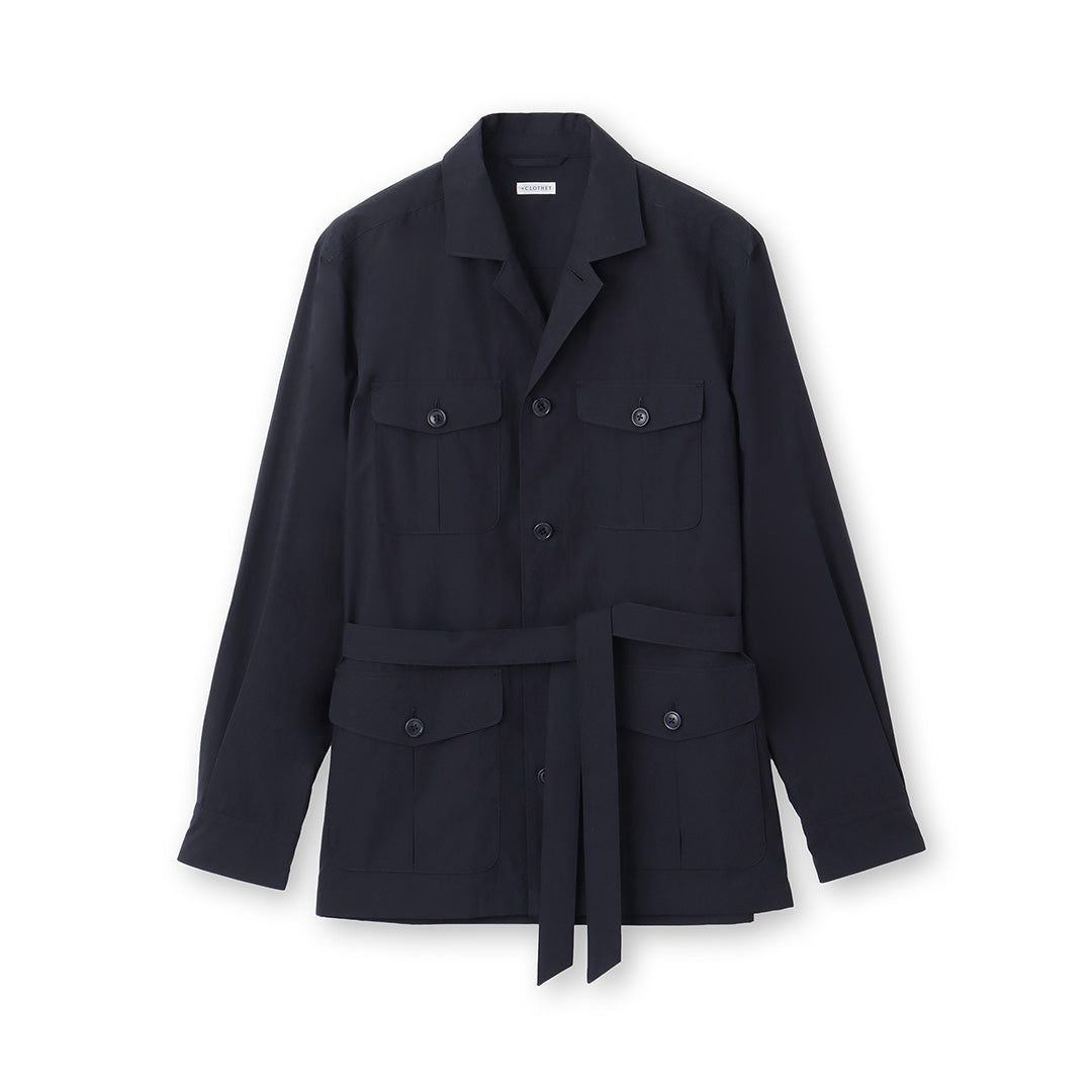 Natural Typewriter Safari Jacket color: Navy