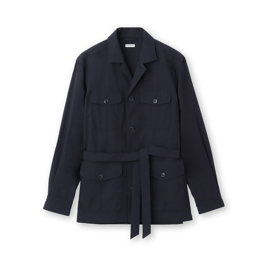 Natural Typewriter Safari Jacket color: Navy