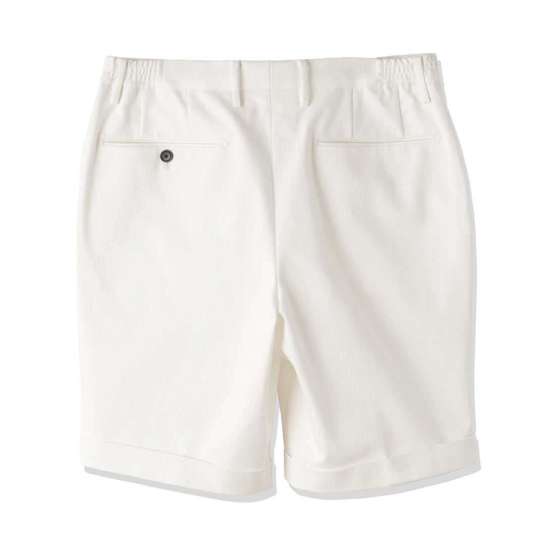 Reactive White Denim Short Pants Color: Off White