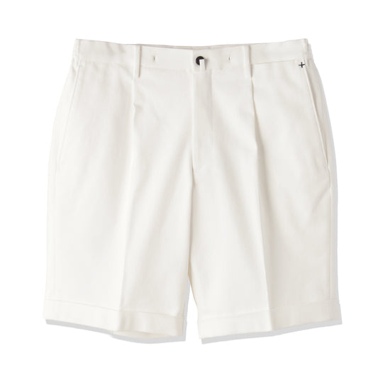Reactive White Denim Short Pants Color: Off White