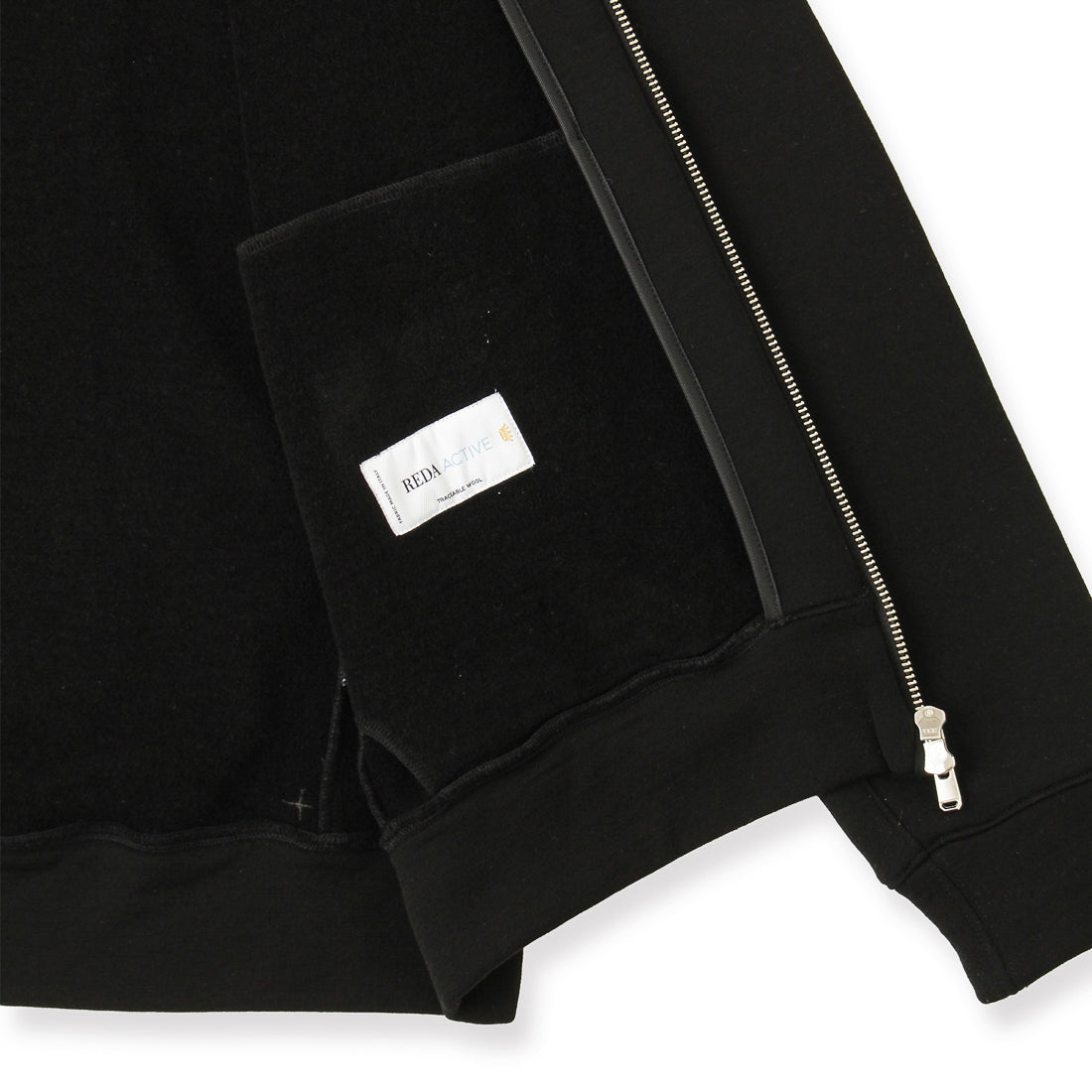 Wool Pile Hoodie Color: Black