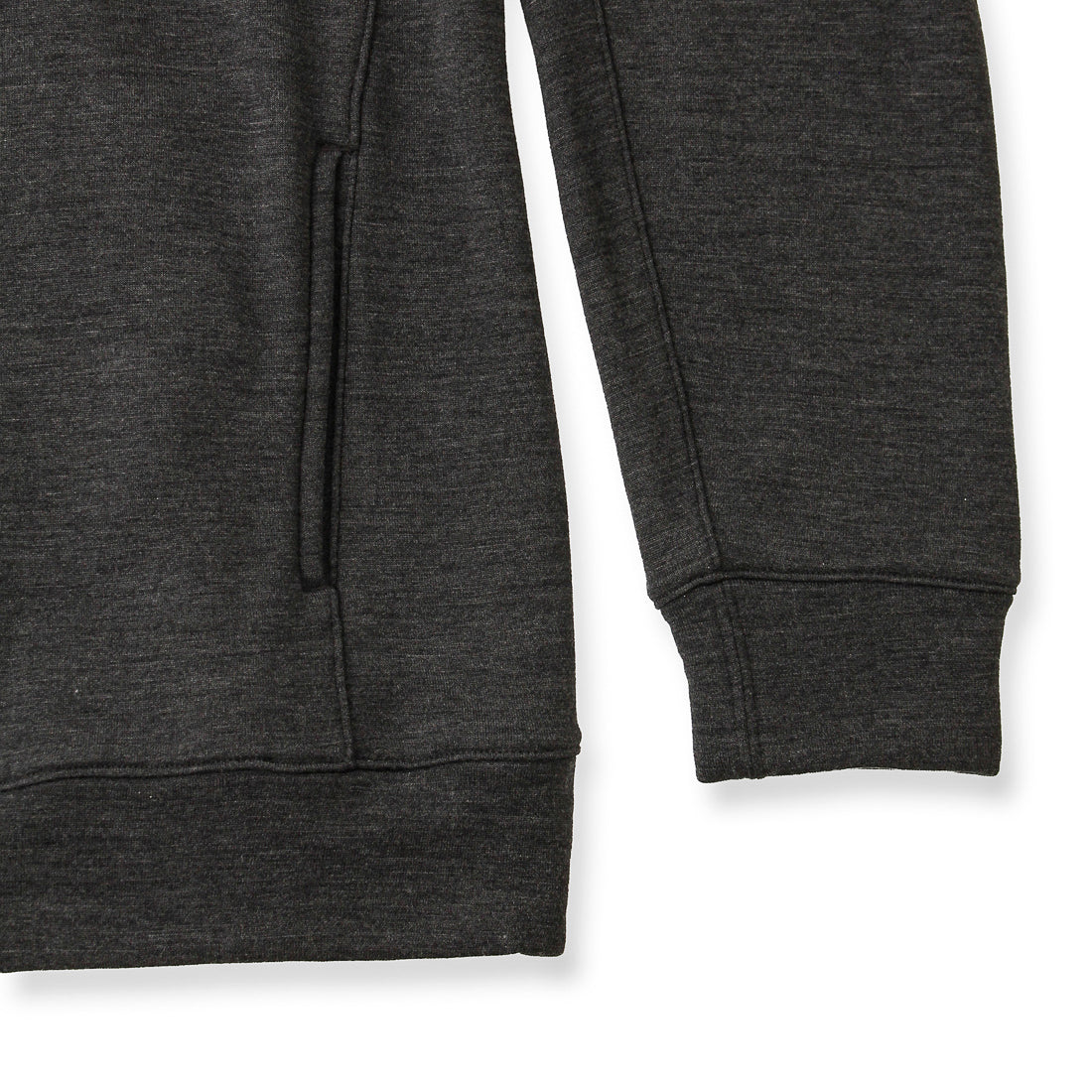 Wool Pile Hoodie Color: Medium Gray