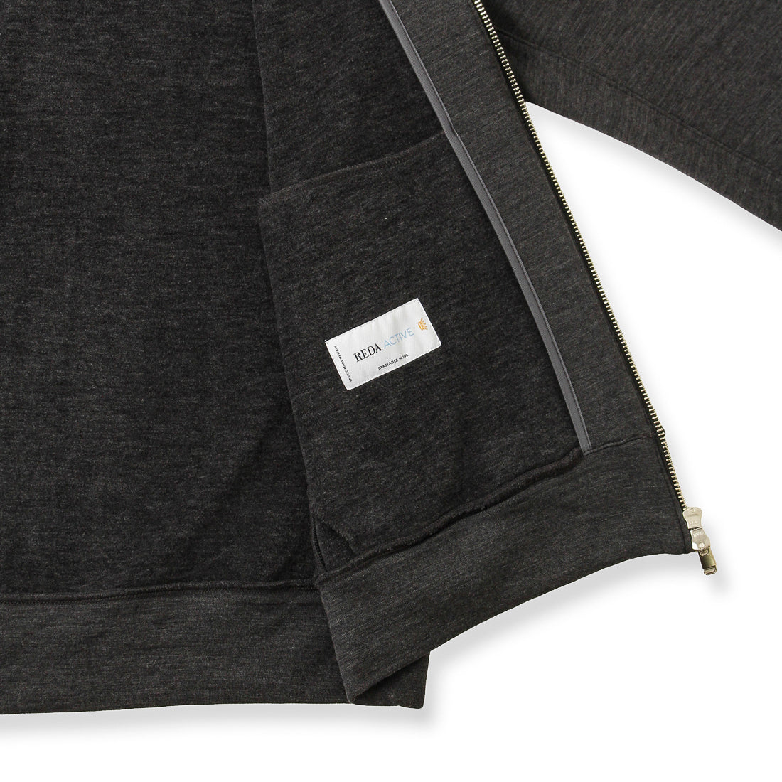 Wool Pile Hoodie Color: Medium Gray