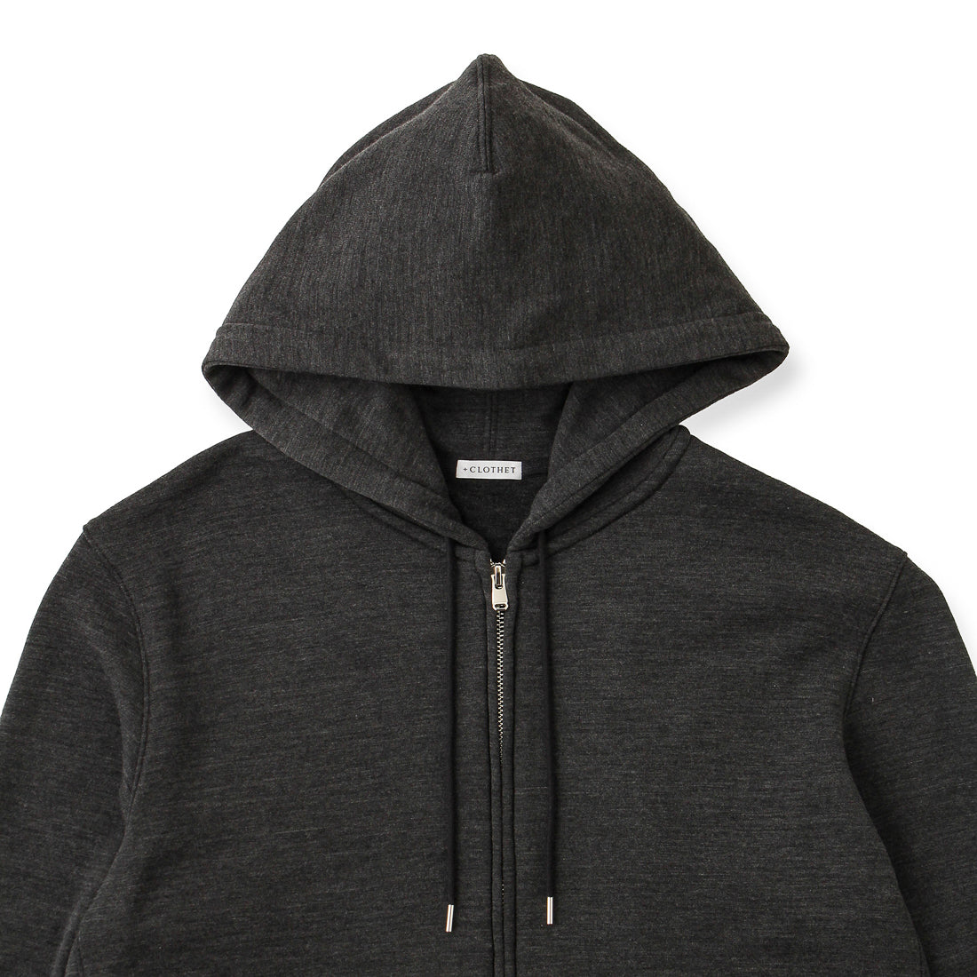 Wool Pile Hoodie Color: Medium Gray