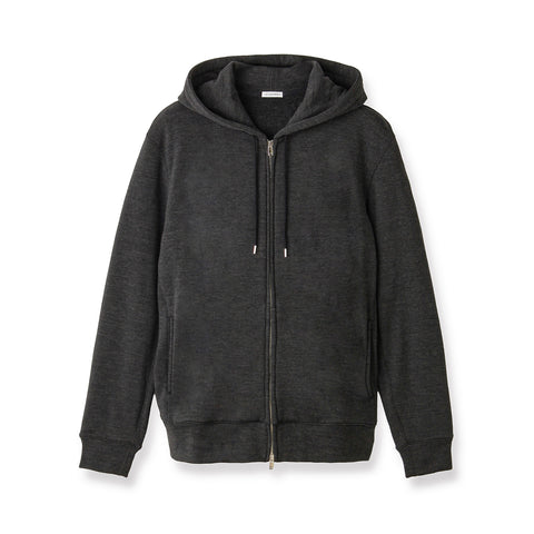 Wool Pile Hoodie Color: Medium Gray