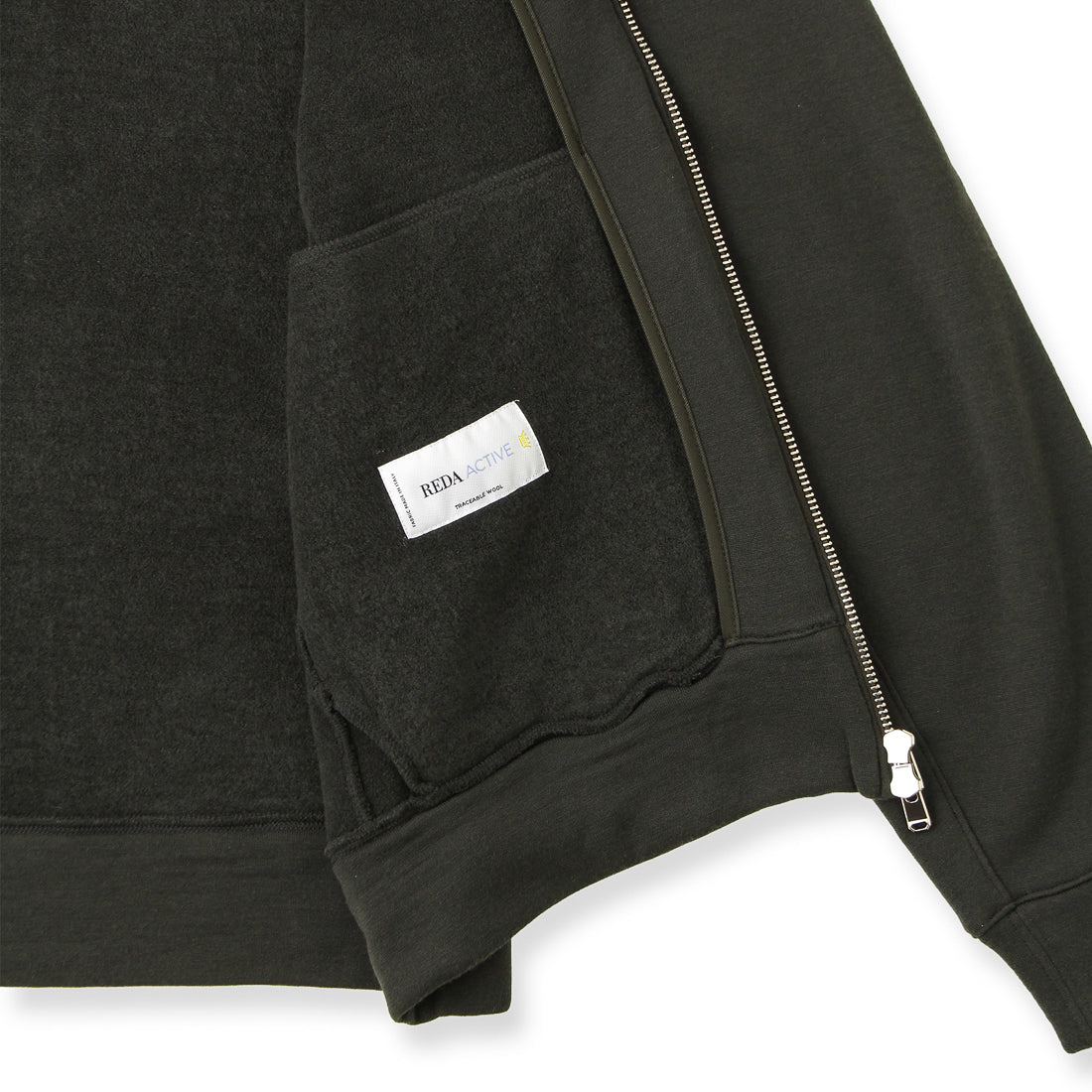 Wool Pile Hoodie Color: Khaki