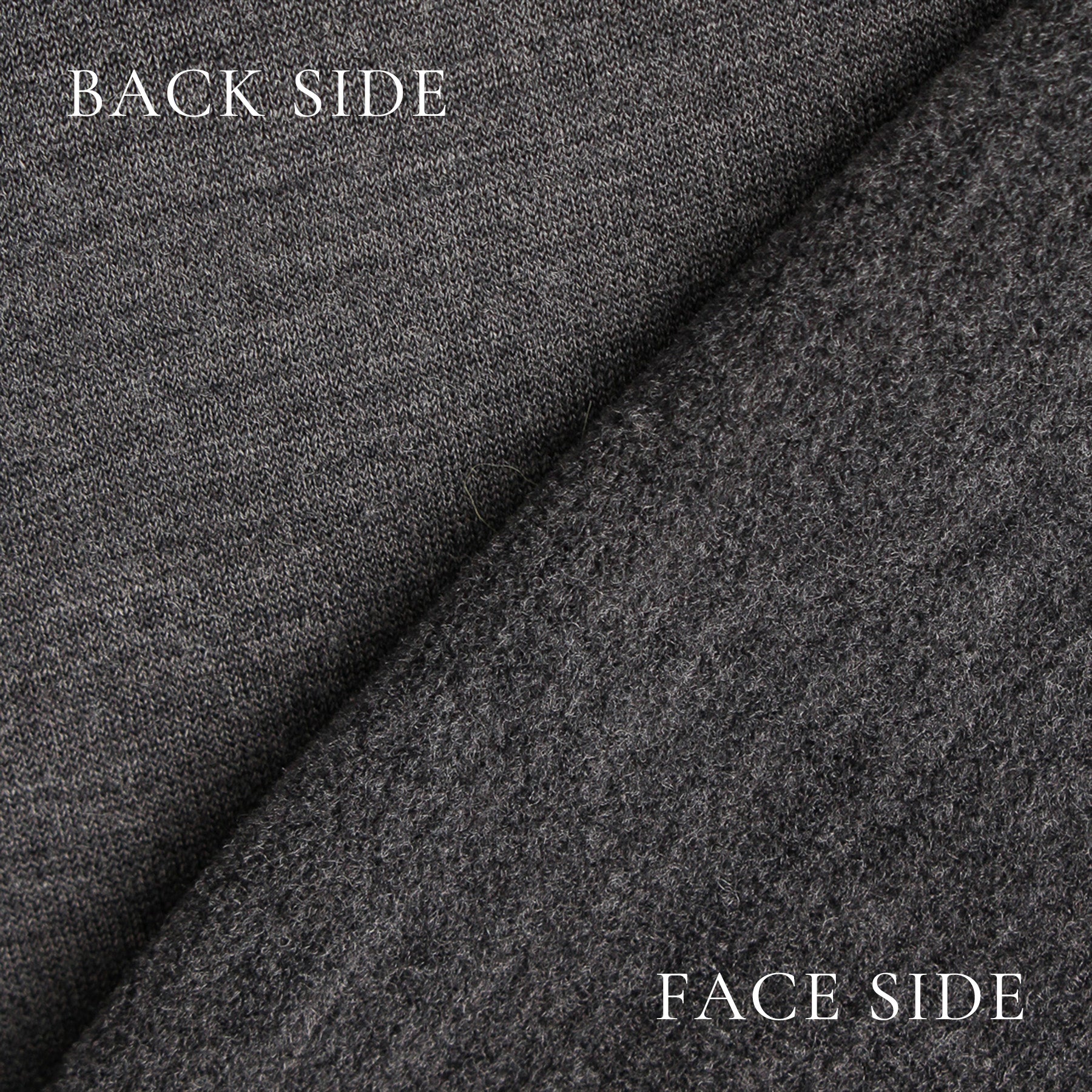 Wool Pile Jacket Color: Medium Gray