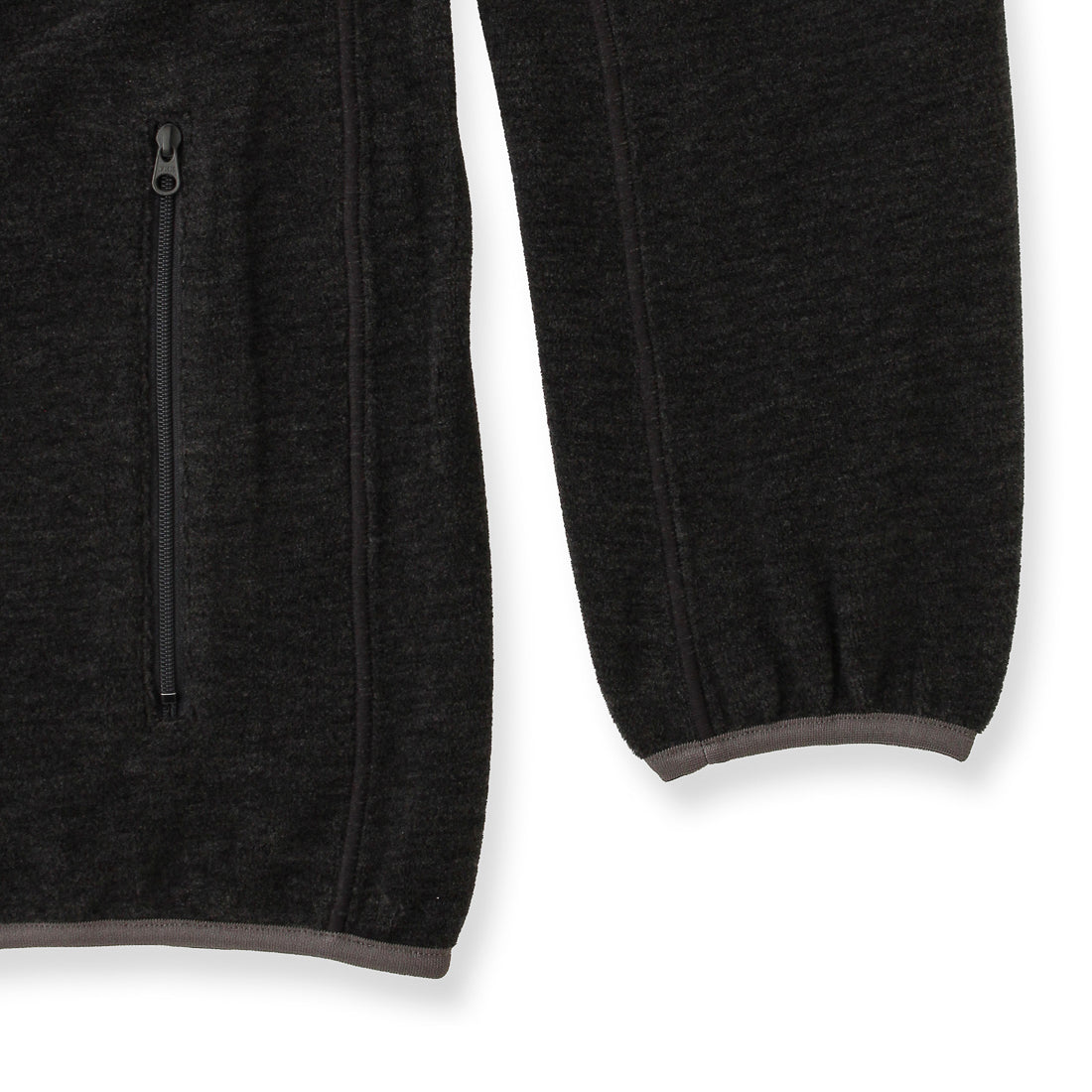 Wool Pile Jacket Color: Medium Gray