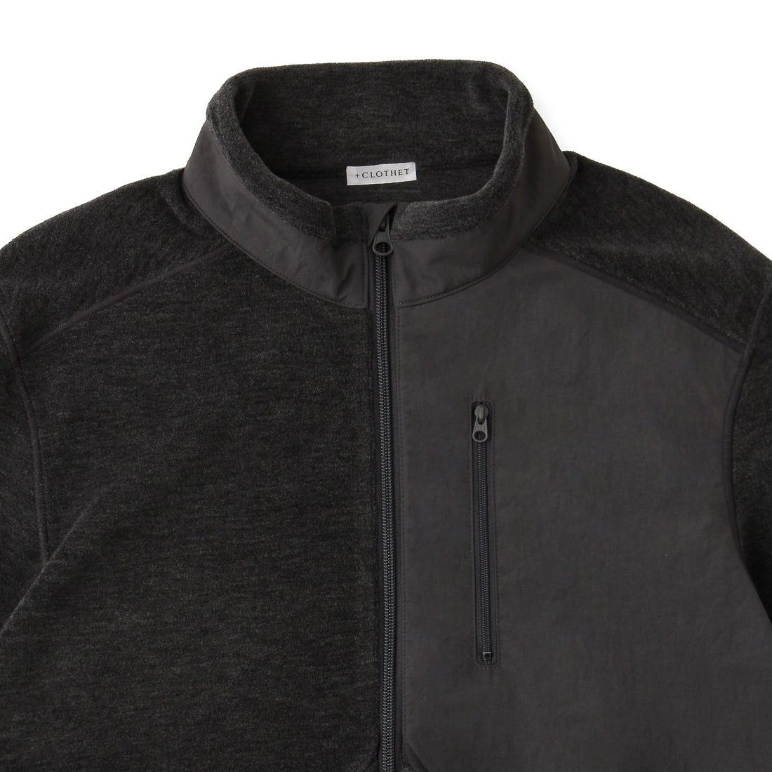 Wool Pile Jacket Color: Medium Gray