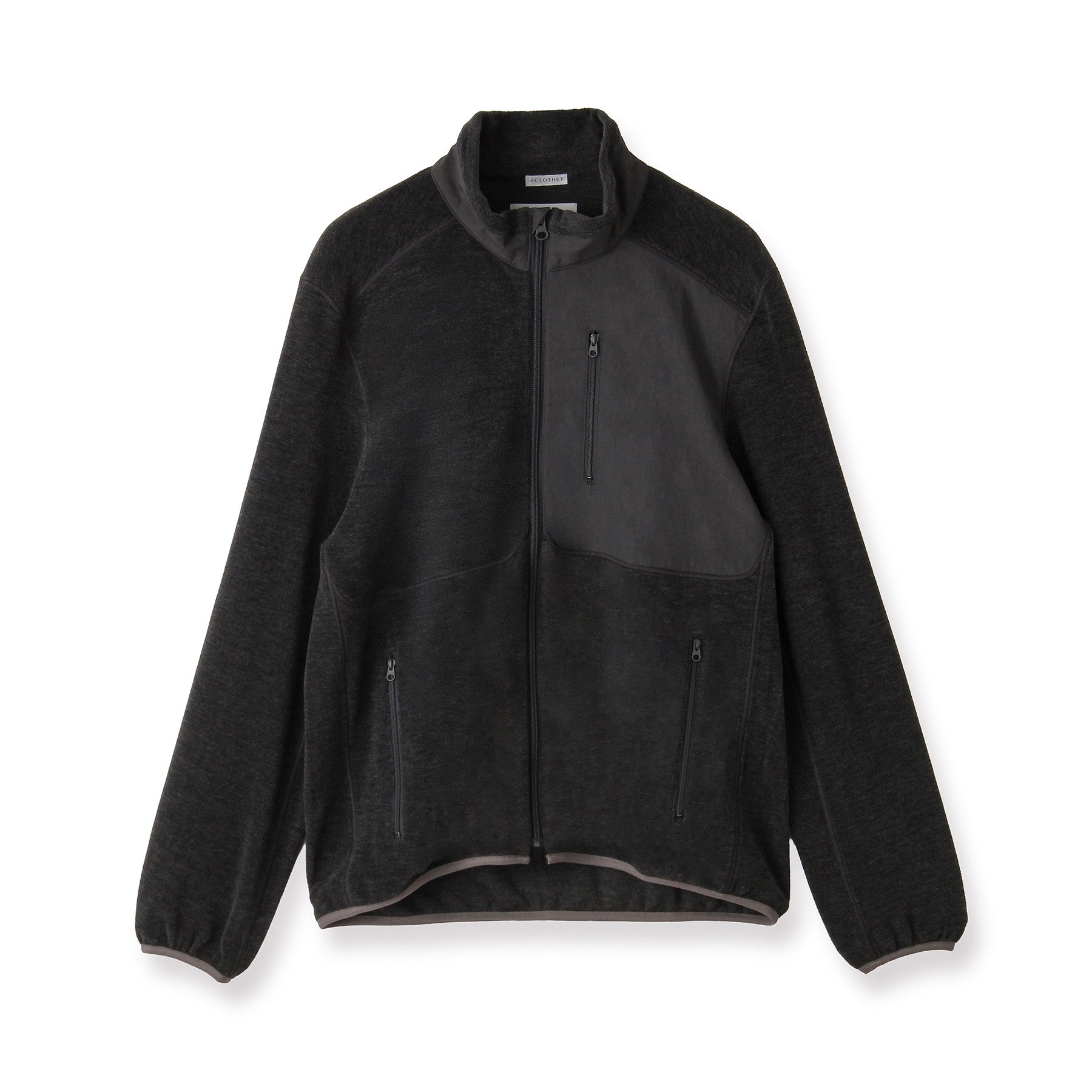 Wool Pile Jacket Color: Medium Gray