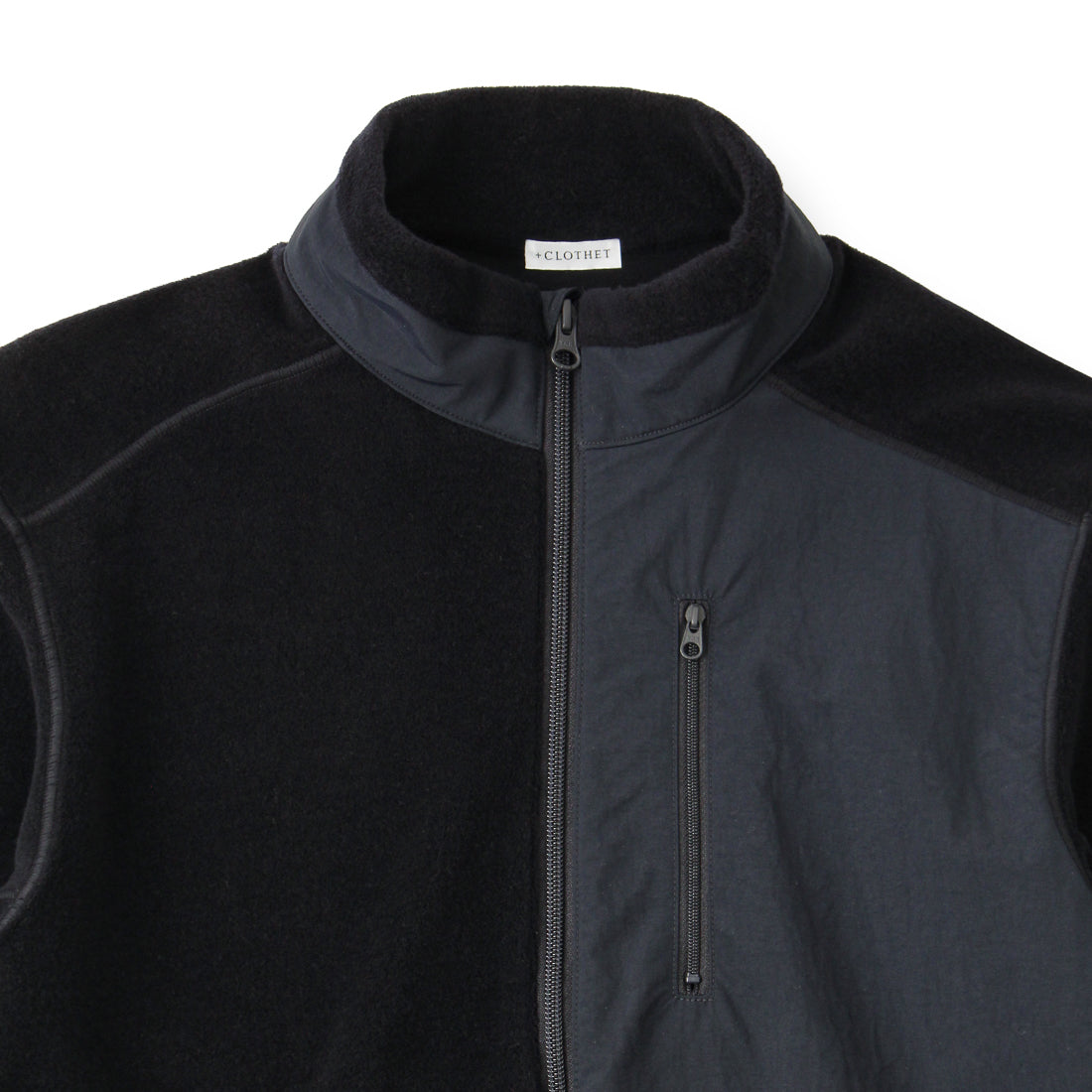 Wool Pile Jacket Color: Navy