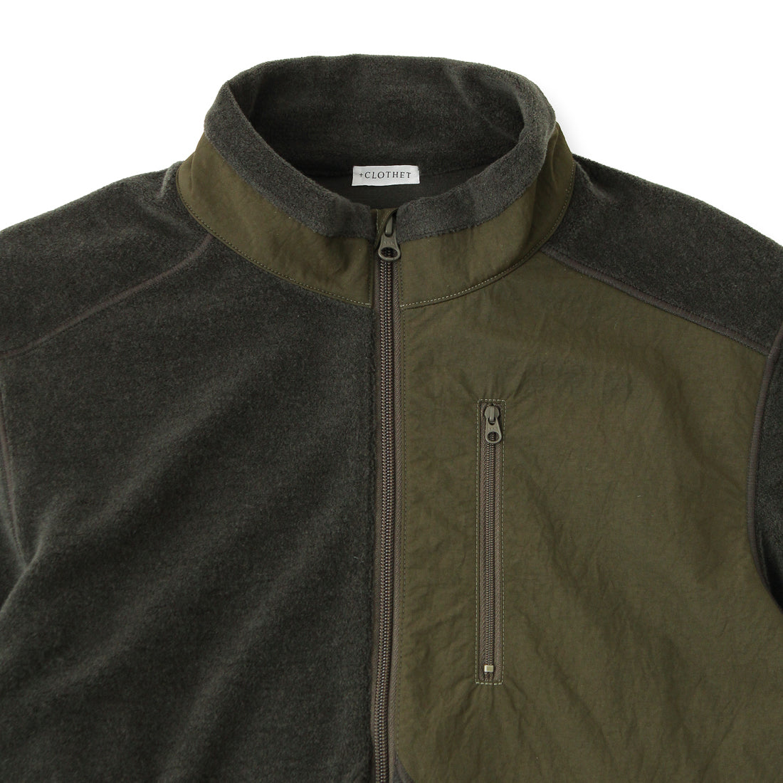 Wool Pile Jacket Color: Khaki