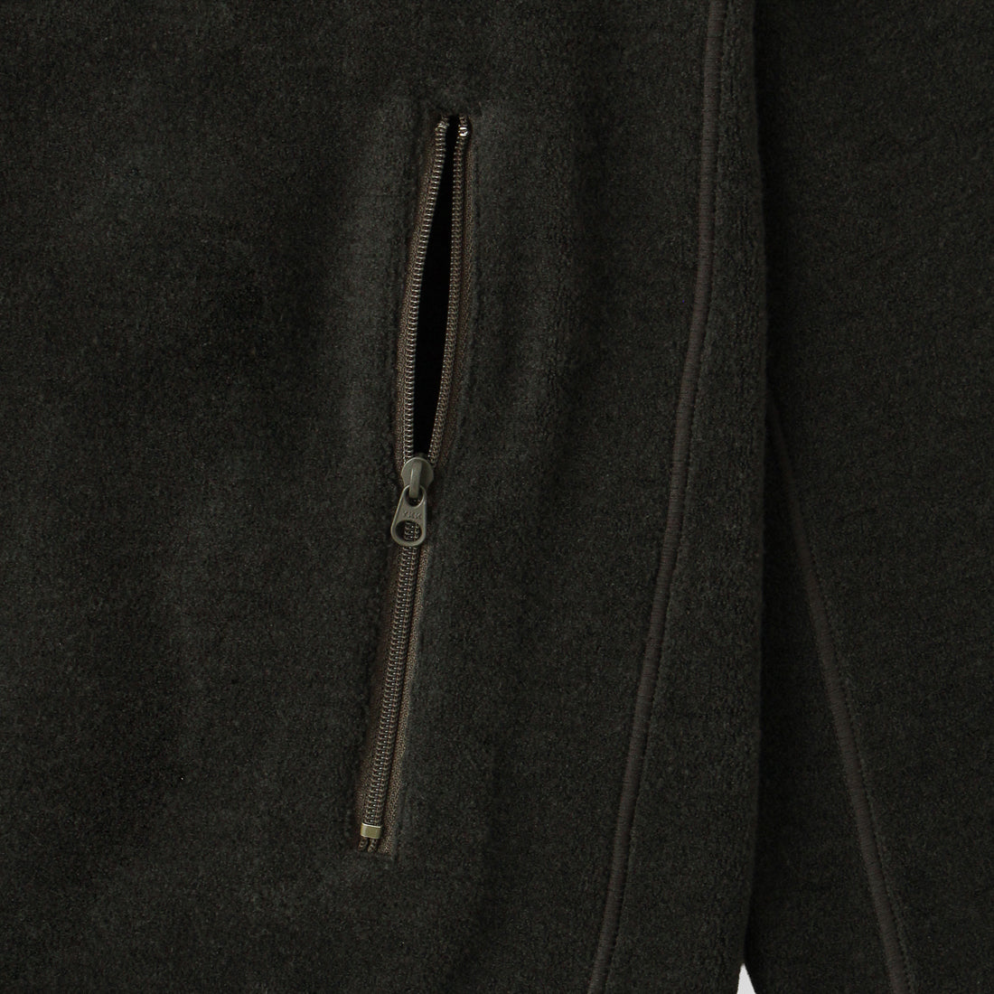 Wool Pile Jacket Color: Khaki