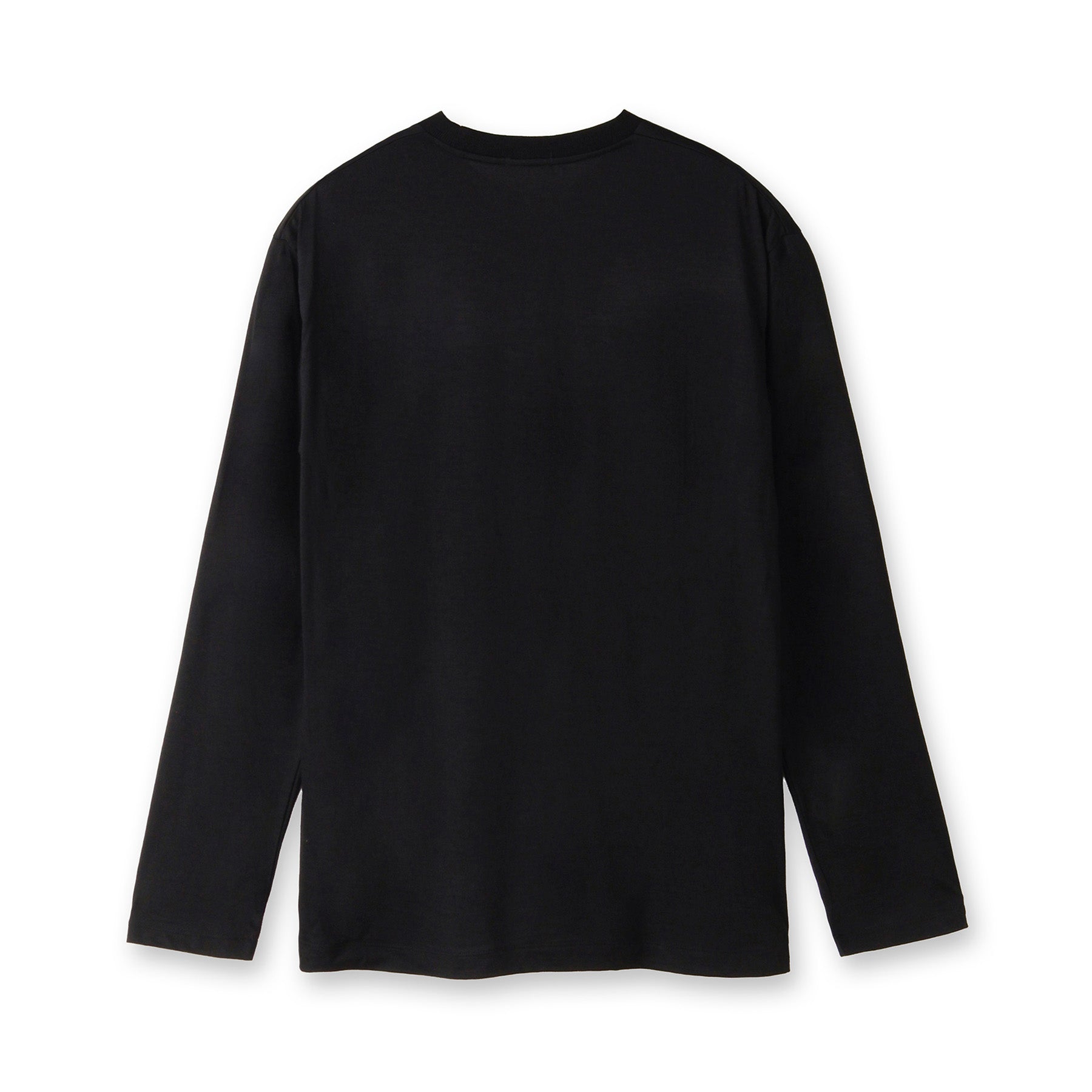 【Renewal】Wool Tailored Long Sleeve T-shirt Color: Black