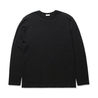 【Renewal】Wool Tailored Long Sleeve T-shirt Color: Black