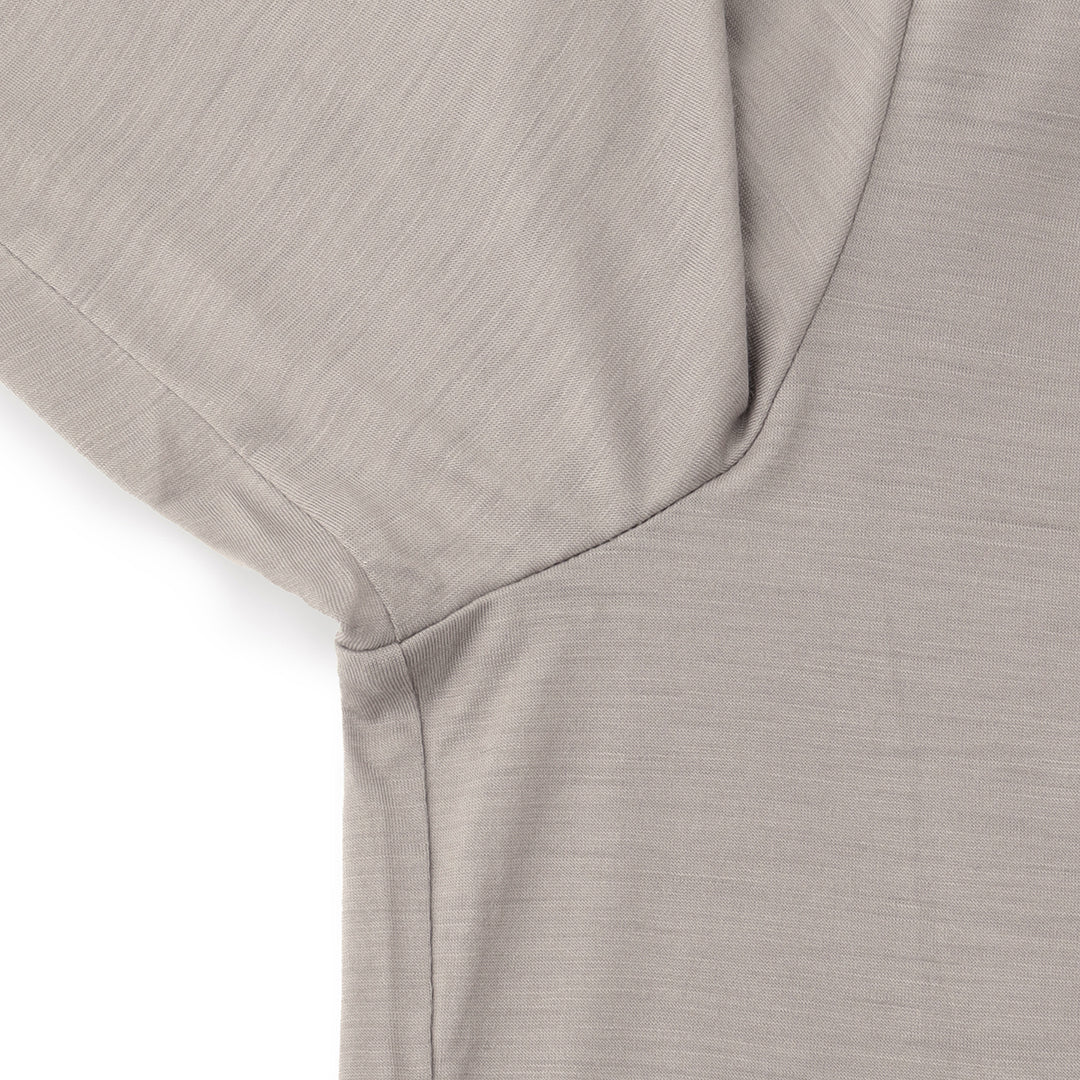 【Renewal】Wool Tailored Long Sleeve T-shirt Color: Ecru
