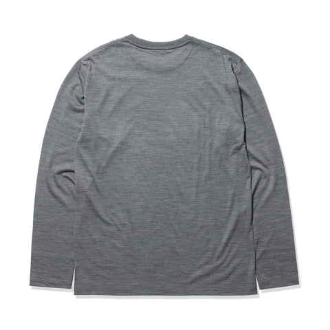 【Renewal】Wool Tailored Long Sleeve T-shirt Color: Gray