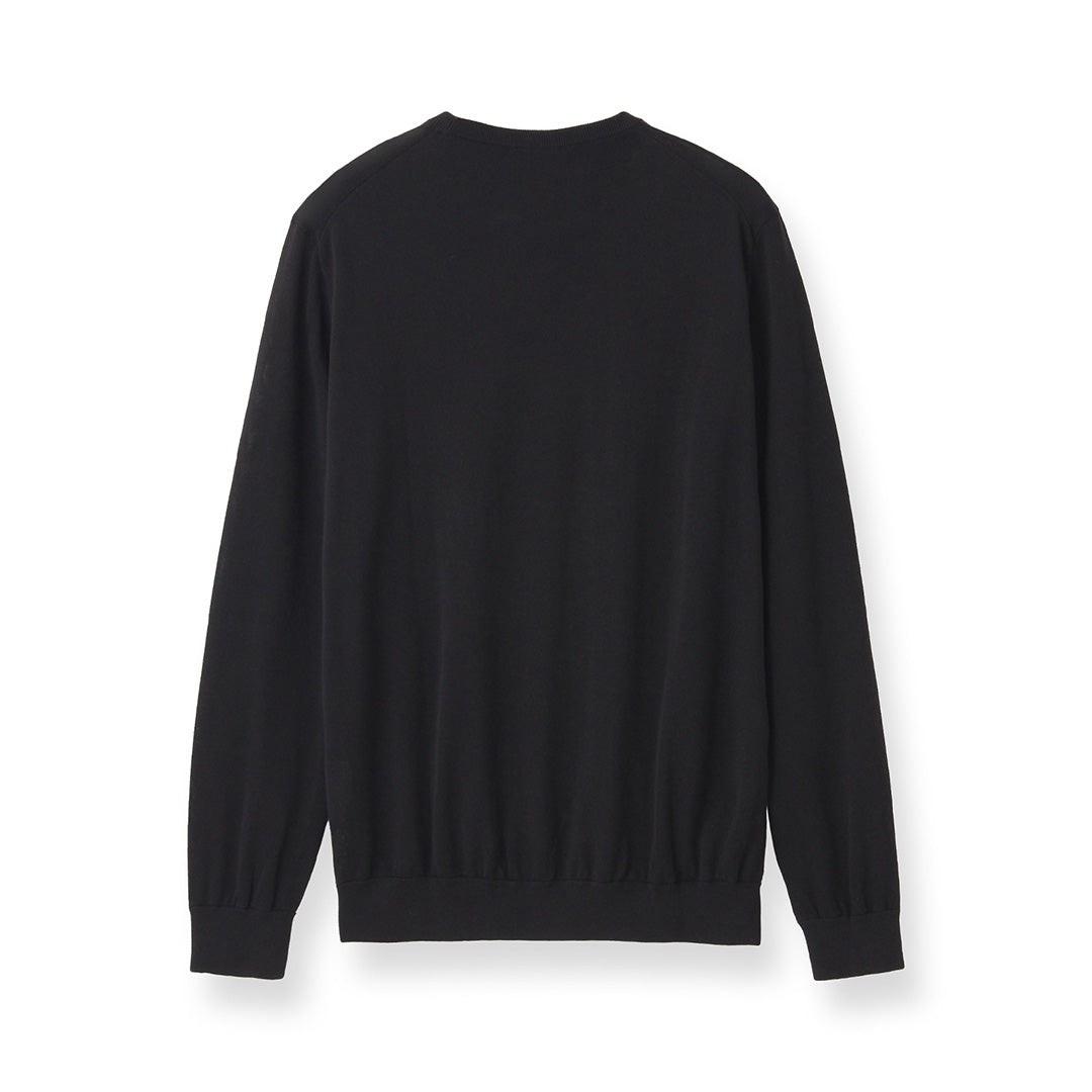 【Renewal】Crew Neck Knit Color: Black