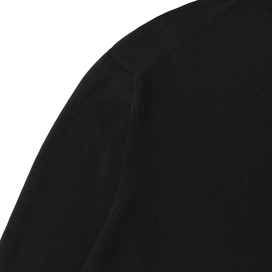 【Renewal】Crew Neck Knit Color: Black