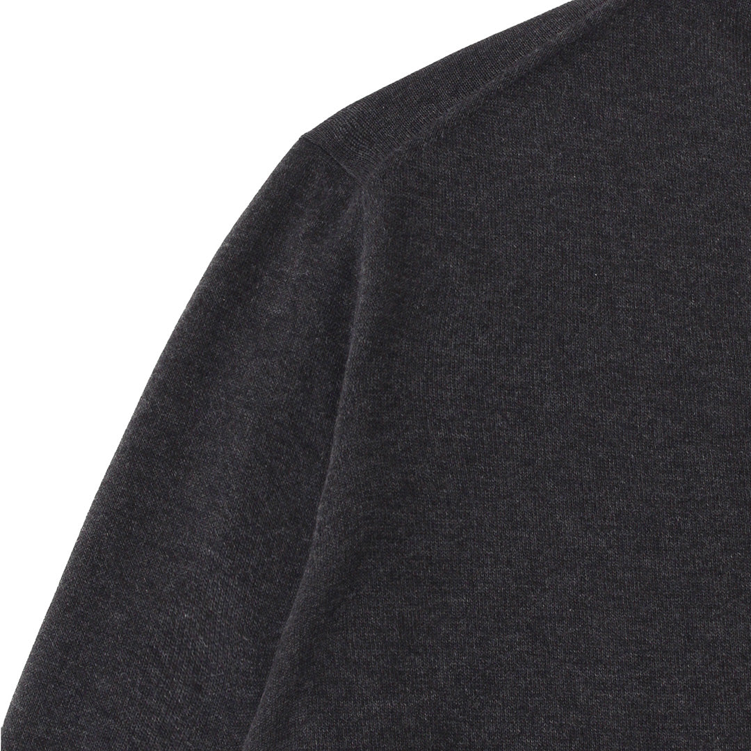 【Renewal】Crew Neck Knit Color: Charcoal