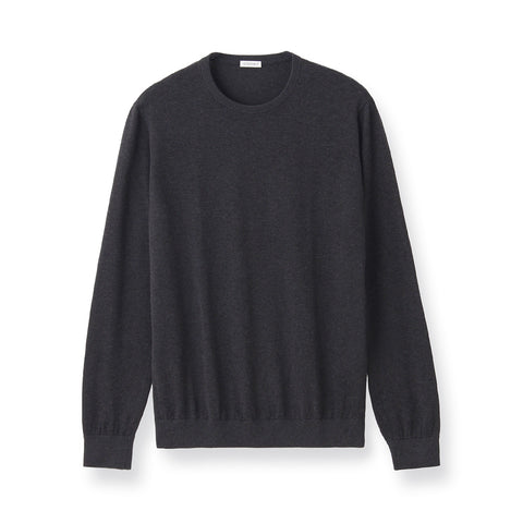 【Renewal】Crew Neck Knit Color: Charcoal