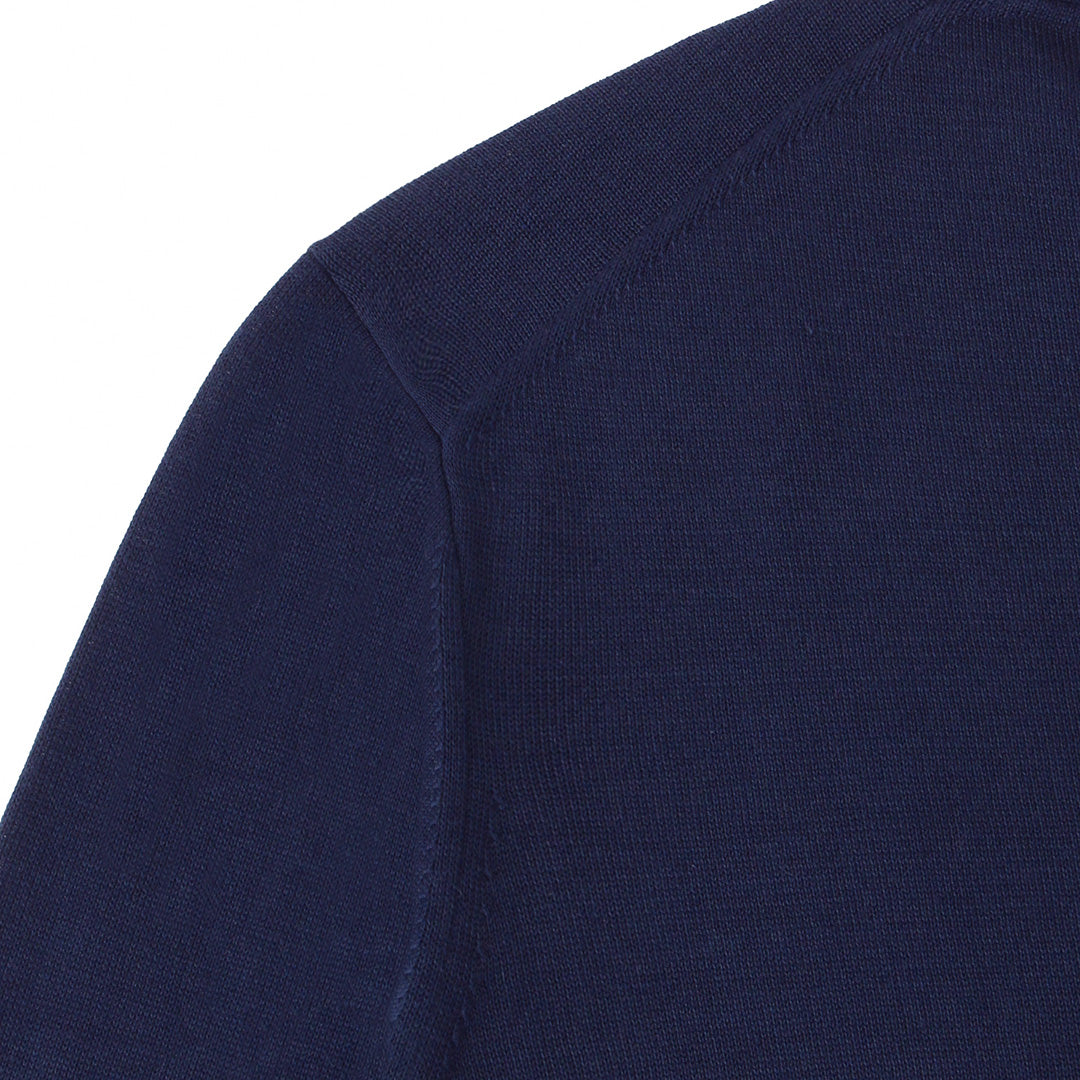 【Renewal】Crew Neck Knit Color: Deep Blue