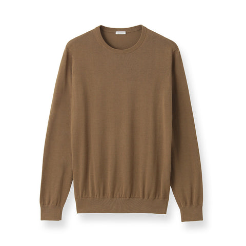 【Renewal】Crew Neck Knit Color: Fawn