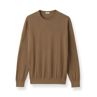 【Renewal】Crew Neck Knit Color: Fawn