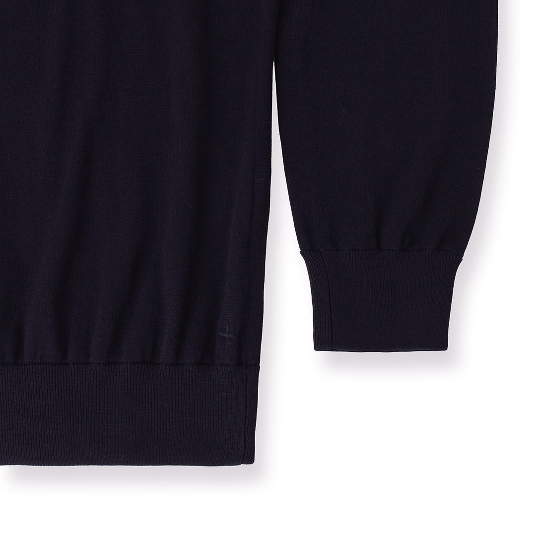 【Renewal】Crew Neck Knit Color: Navy