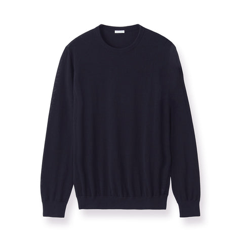 【Renewal】Crew Neck Knit Color: Navy