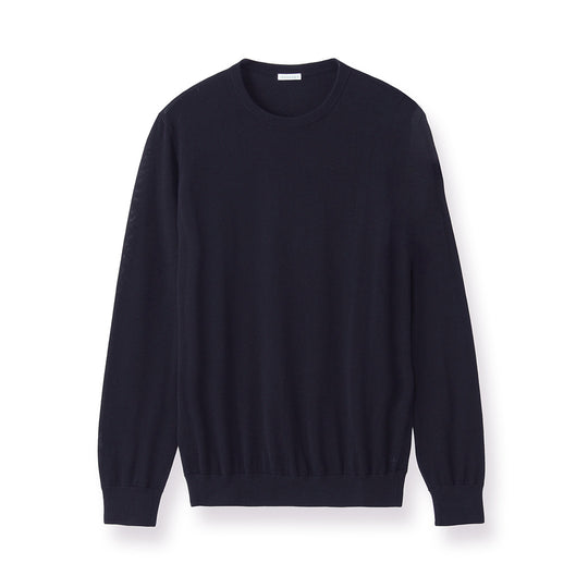 【Renewal】Crew Neck Knit Color: Navy