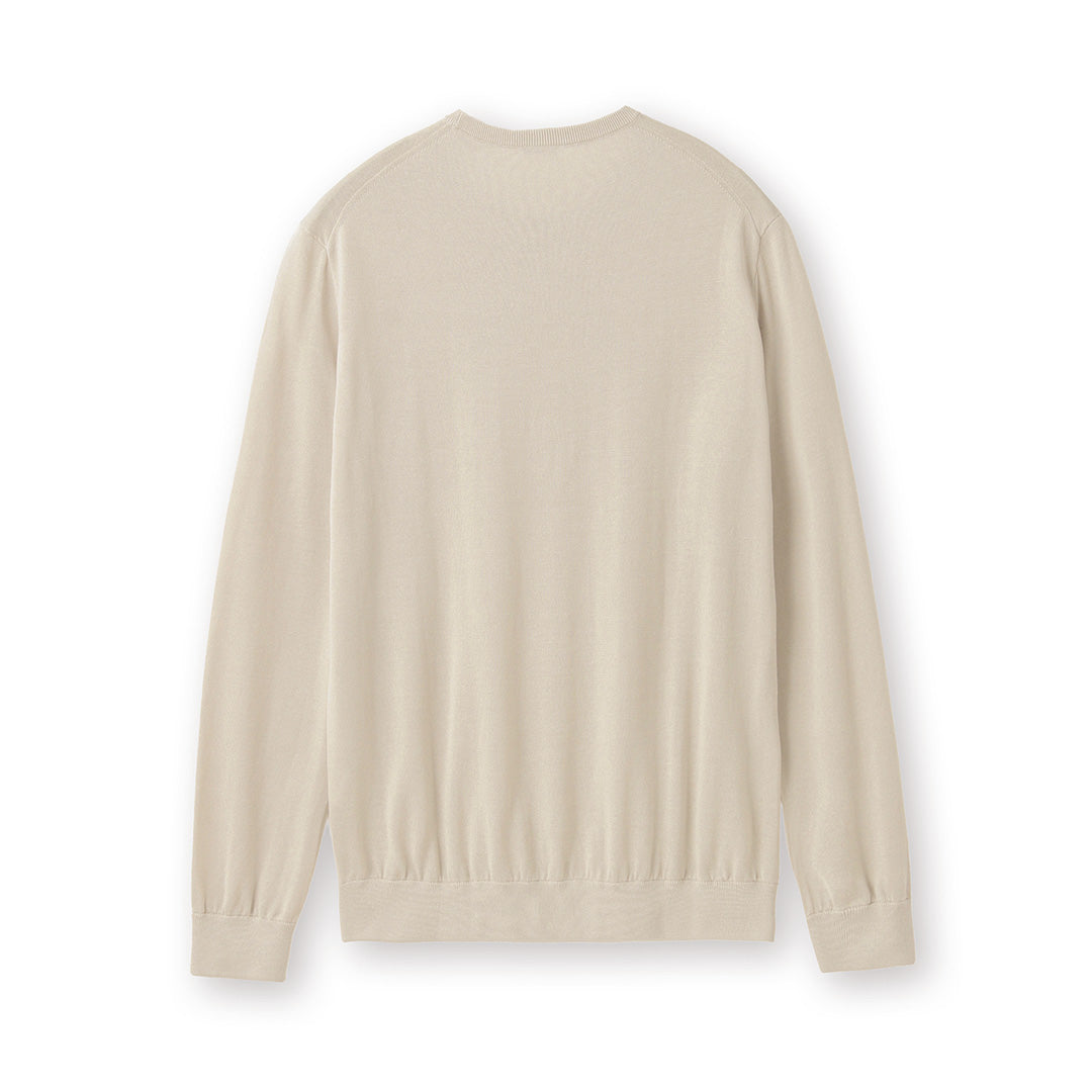 【Renewal】Crew Neck Knit Color: Pearl