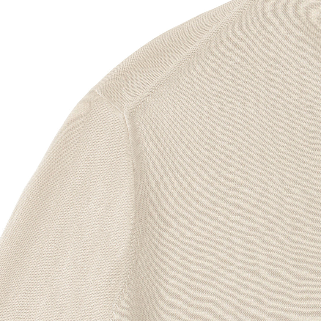 【Renewal】Crew Neck Knit Color: Pearl