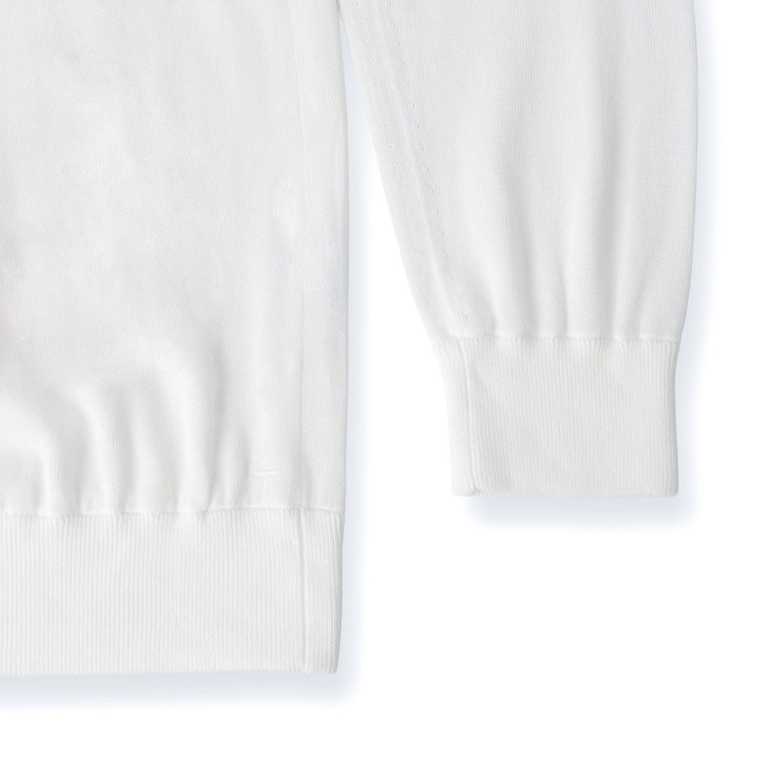 【Renewal】Crew Neck Knit Color: White