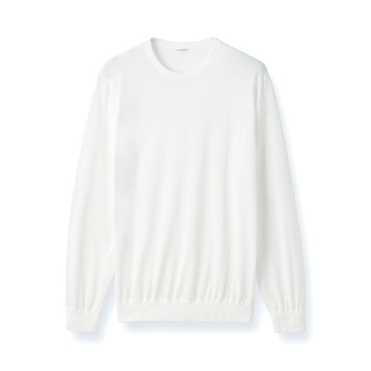 【Renewal】Crew Neck Knit Color: White