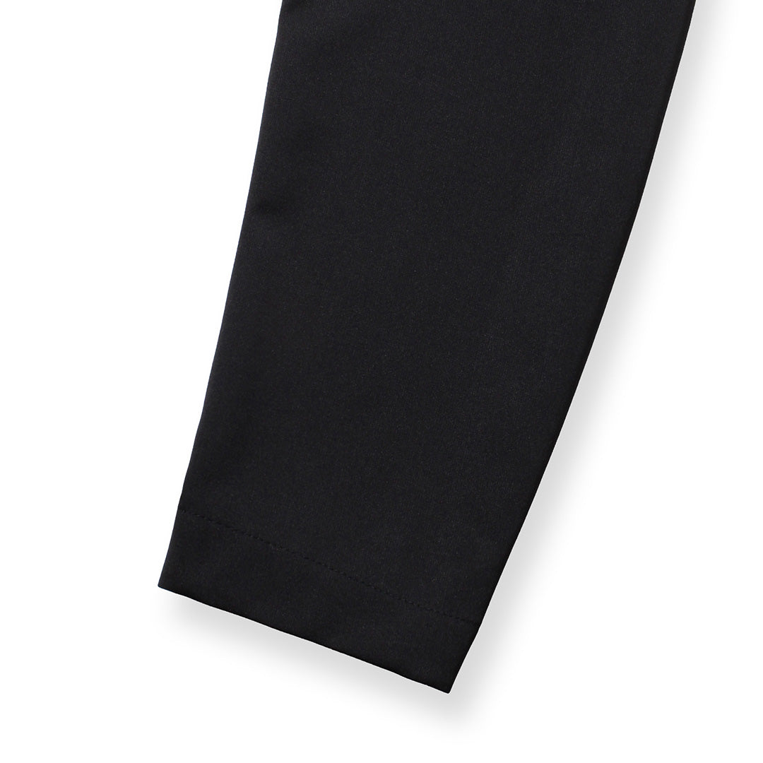 Matte Twist Tailored Zip Hoodie Color: Black