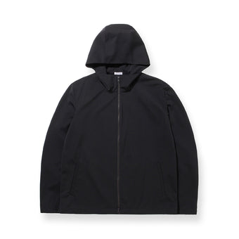 Matte Twist Tailored Zip Hoodie Color: Black