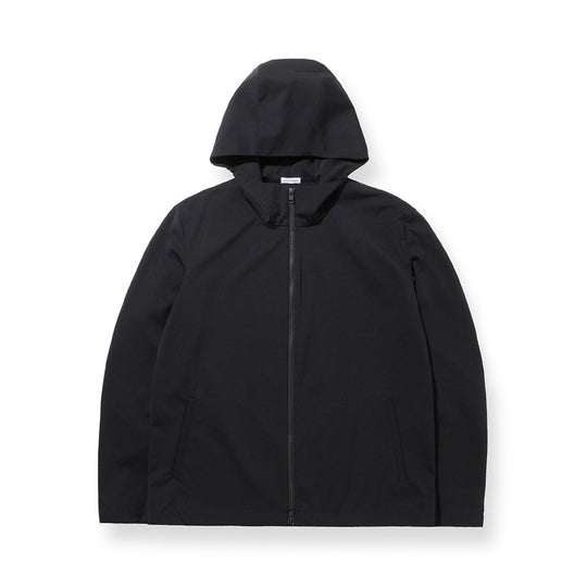 Matte Twist Tailored Zip Hoodie Color: Black