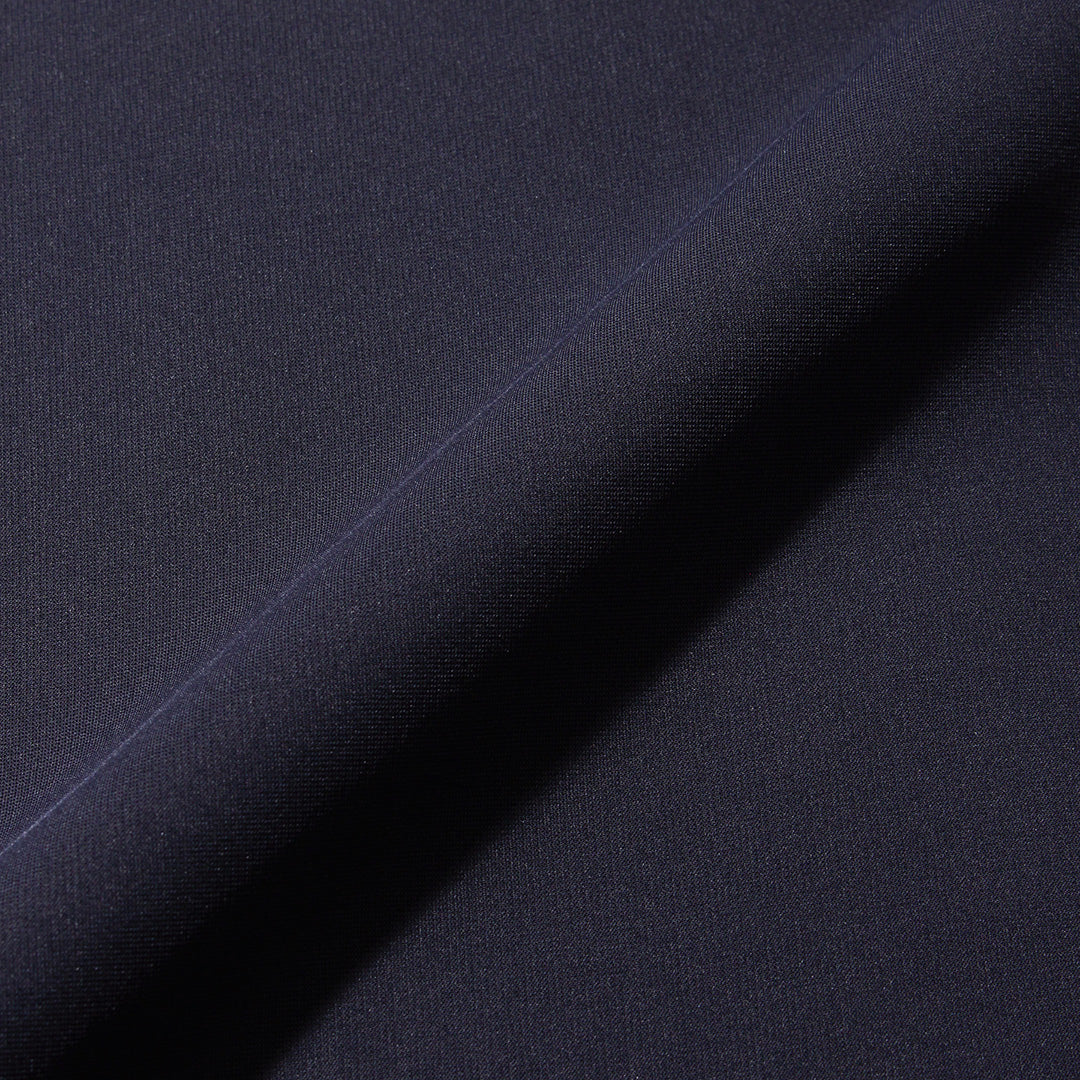 Matte Twist Tailored Zip Hoodie Color: Navy
