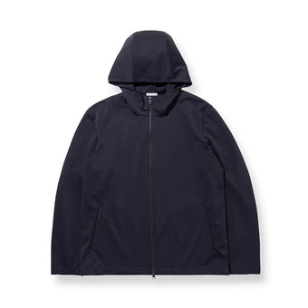 Matte Twist Tailored Zip Hoodie Color: Navy