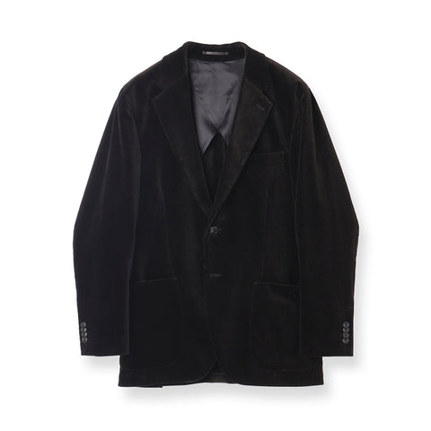 【Renewal】SUVIN PLATINUM Corduroy Tailored Jacket Color: Black