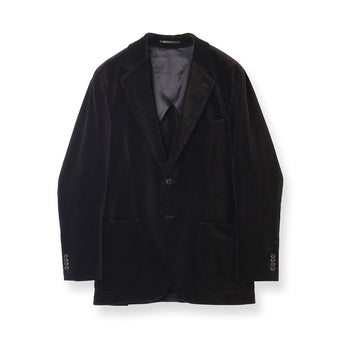 【Renewal】SUVIN PLATINUM Corduroy Tailored Jacket Color: Black